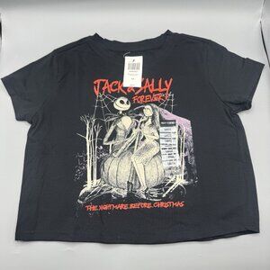 The Nightmare Before Christmas Jack & Sally Forever Girls Baby T-Shirt LARGE New